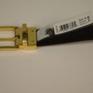 NWT Club Room Brown Leather Belt w/ Gold Buckle Size 34