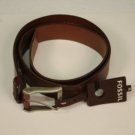 NWT Fossil Brown Leather Belt US size 36