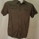 Point Zero Green Button Down XL