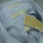 New Michael Kors White and Blue Pin Stripe Shirt XL