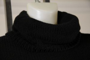 New Wide Knit Black Cotton Turtle Neck Nine West Dress