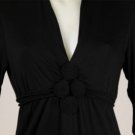 New Nine West 3/4 Sleeve Black Dress Size XS
