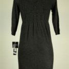 Madison Leigh Petite Dress Knit Heather Gray Dress Smal