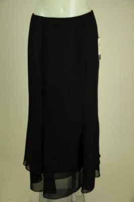 New NWT KM Collections By Milla Bell Long Black Skirt 8