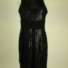 New Cute Donna Morgan Black Sequin Dress Size 12