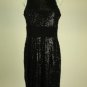 New Cute Donna Morgan Black Sequin Dress Size 12