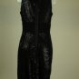 New Cute Donna Morgan Black Sequin Dress Size 12