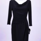 New Nine West Black Swoop Neck Dress Size 10