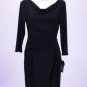 New Nine West Black Swoop Neck Dress Size 10