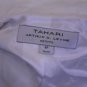 NWT Tahari White Linen Ruffle White Blazer Jacket Size