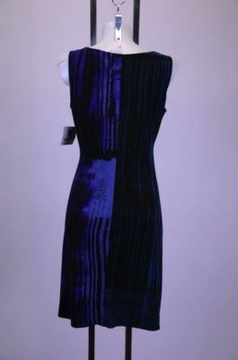 New Donna Morgan Size 4 Blue Spandex Dress Super Cute