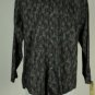 Perry Ellis Black Geometric Shape 100% Cotton Shirt M
