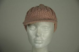 Cute Pink Brimmed Beanie Light Pink Super Cute