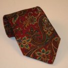 NWOT Club Room Red w/ Gold Paisley 100% Silk Tie - Xmas