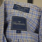 Flaconnable Blue Plaid Shirt Size L  Button Down Collar
