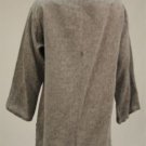 Gray Linen Blaque Button Up Smock Jacket Shirt One Size