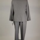 New Le Suit Pants Suit Gray Size 14 w/ Scarf