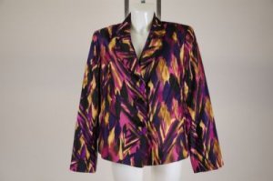 NWOT Suit Studio Blazer Multi-Color Size 18