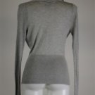New BCBG Maxazria Gray Sweater Top Slouch Neck Size S