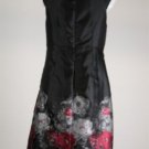 New Black Floral Studio M Dress Size 10