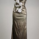 New Jessica McClintock Strapless Long Metalic Dress Gown Size 2