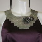 New Nine West Dress - Purple - Metal / Bead Neckline