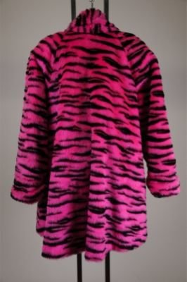 Drew Carey Show Mimi Bobeck Kathy Kinney Pink Tiger Fauz Fur Coat w/ COA