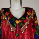 Drew Carey Show Mimi Bobeck Kathy Kinney Bright Red Tinsel Clown Dress COA