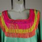 Drew Carey Show Mimi Bobeck Dress Kathy Kinney Bright Color Tasel Dress w/ COA