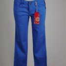New UP Blue Stretch Cotton Pants Size 27 30/32