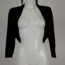 NWOT Donna Ricco Black 3/4 Sleeve Shrug M