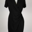 New Calvin Klein Cute Black Wrap Dress Size 8