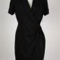 New Calvin Klein Cute Black Wrap Dress Size 8
