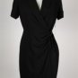 New Calvin Klein Cute Black Wrap Dress Size 8