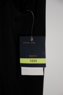 New Taylor Black Plus Size 18 Mini Dress