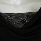 New Patra Black Dress With Mesh Beaded Floral Design 12