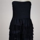 BCBG Maxazria Blue Strapless Layered Navy Blue Dress 12
