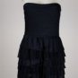 BCBG Maxazria Blue Strapless Layered Navy Blue Dress 12