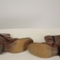 NWOB Spiral Brown Leather Chopper Biker Riding Ankle Boots Size EU 39