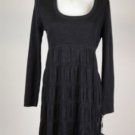 New Calvin Klein Heather Gray Knit Long Sleeve Dress Size Large L