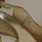 Boutique 58 Gold Square Toe Sling Back 4.5"Heels Leathe