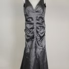NEw Xscape Woman Evening Dress Gown Metalic Silver Gray Plus Size 18W