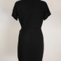 NWOT Clavin Klein Black Wrap Dress Wear To Wrok Casual Size 12