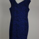 NWD Calvin Klein Blue & Black Wear To Work Dress Size Size 14