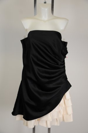 New Onyx Nite by Wendy Chaitin Strapless Black and White Dress Size 18W