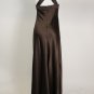 New Cute Calvin Klein Brown Polyester Evening Gown Maxi Dress Size 14