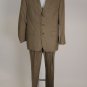 Gian Caro Lamberti Olive Brown 100% Wool Suit Size 44