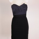 New Super Cute n Sexy Strapless Black Blue BCBG Maxazria Cocktail Dress Size 2