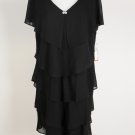 New Patra Woman Black Layered Dress Size 18W