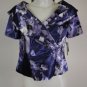 New - Alex Evenings Petite Dress Top - Purple & SilverÂ